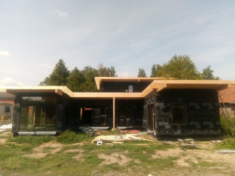 huis met steicoflex houtwoldeken en kalkhennepblokken